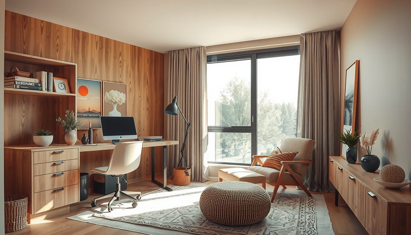 boho home office
