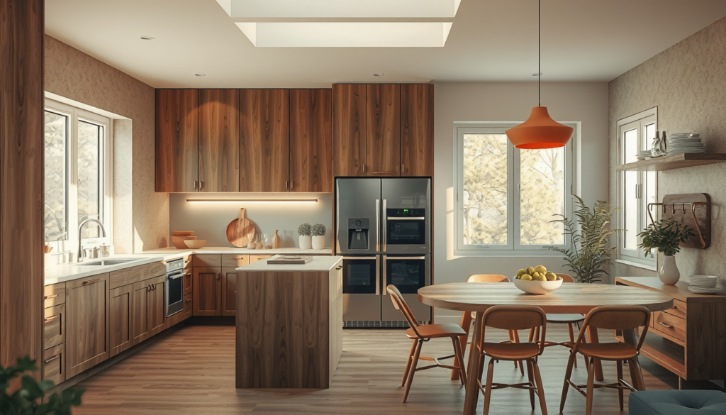 dark kitchen cabinet