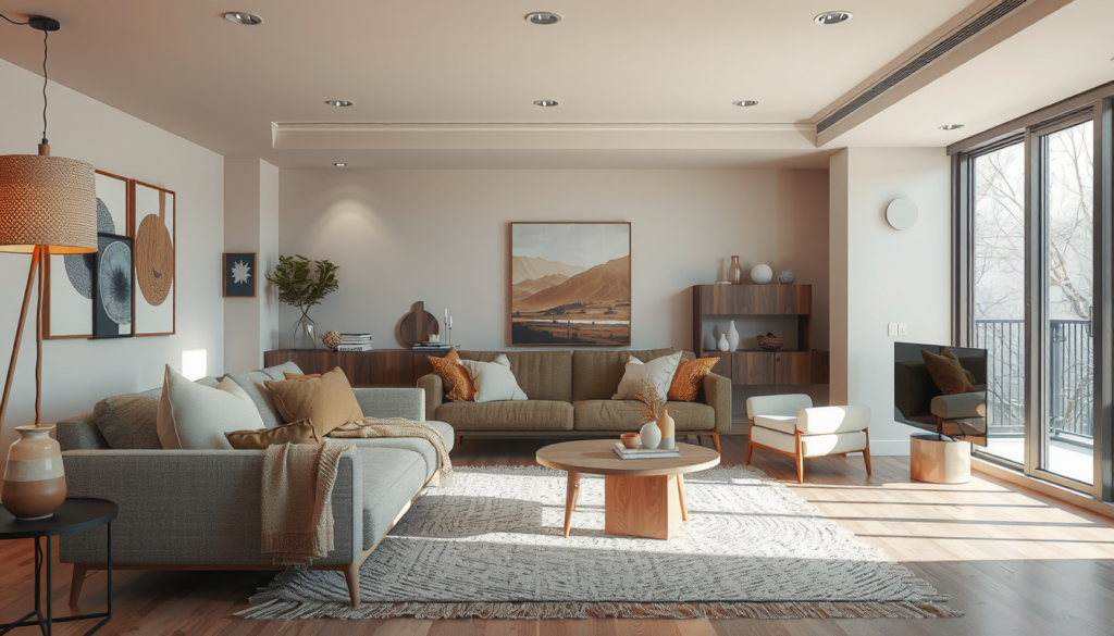 warm living room